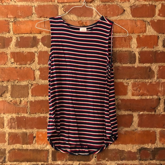 Red White and Blue Striped Tank - Picture 1 of 3